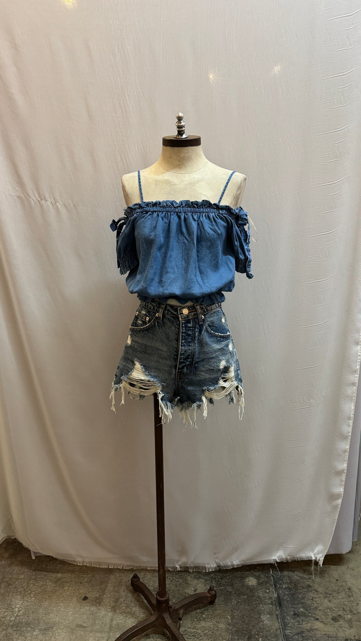 Debbie denim top