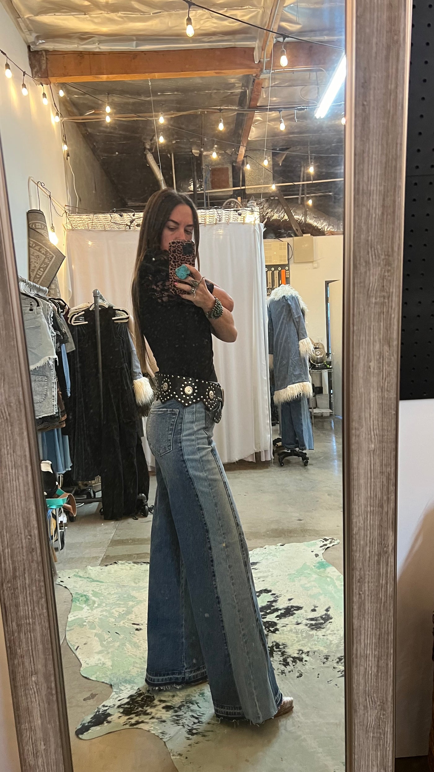 Stockyard wide leg jean