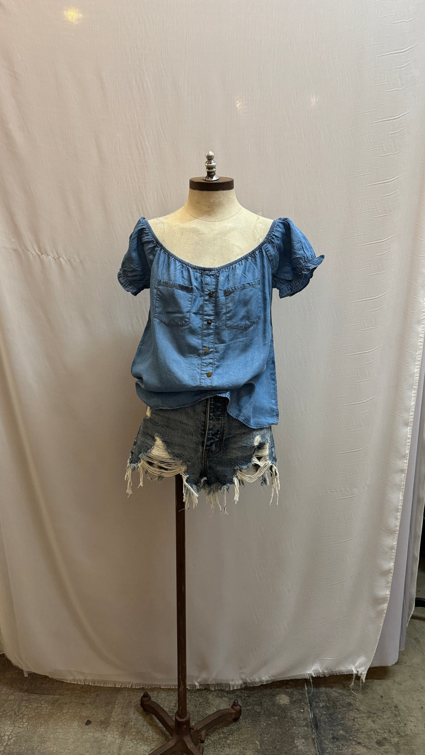 Darla denim top