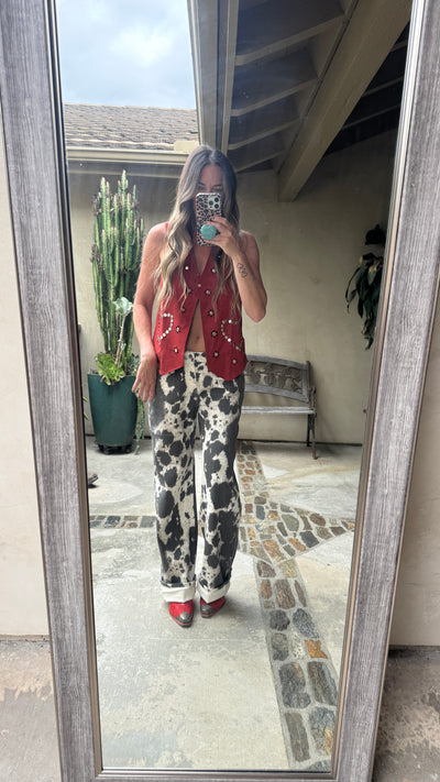 Melanie cow pant