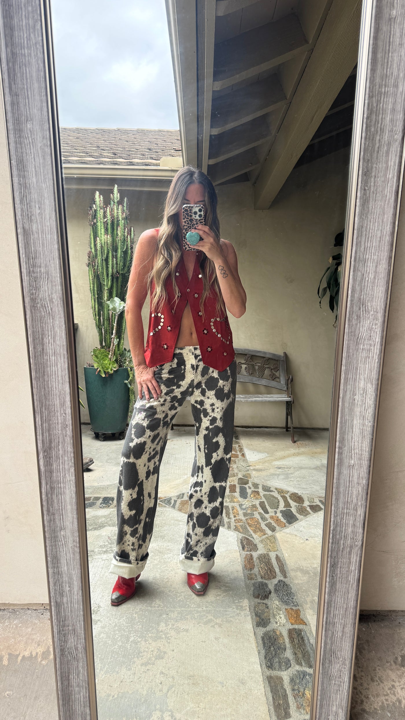 Melanie cow pant