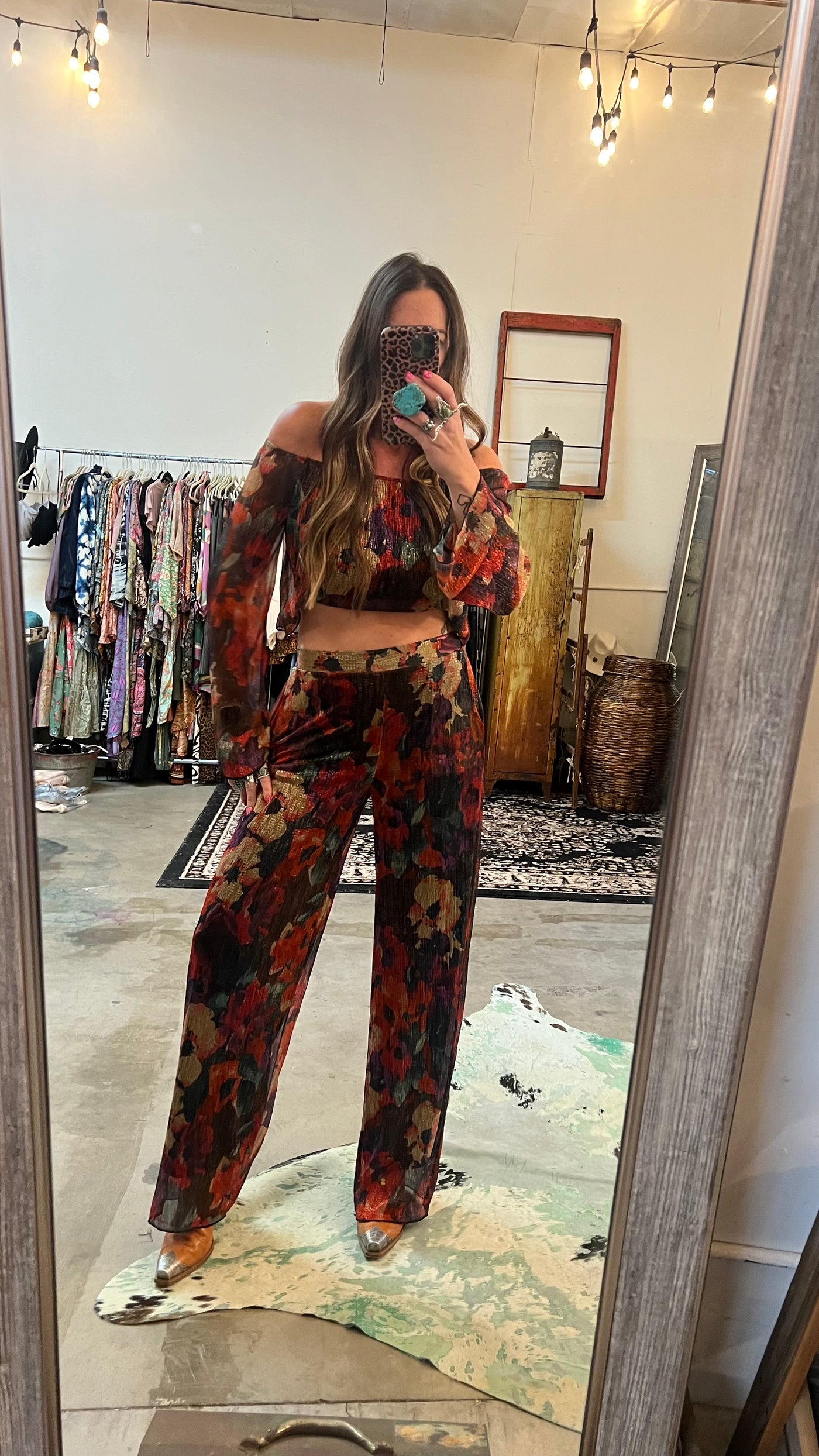 Floral pant set