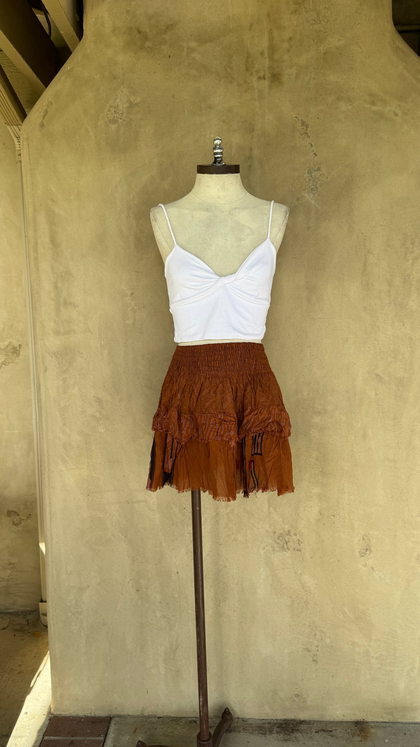 Ruffle skirt (copper)