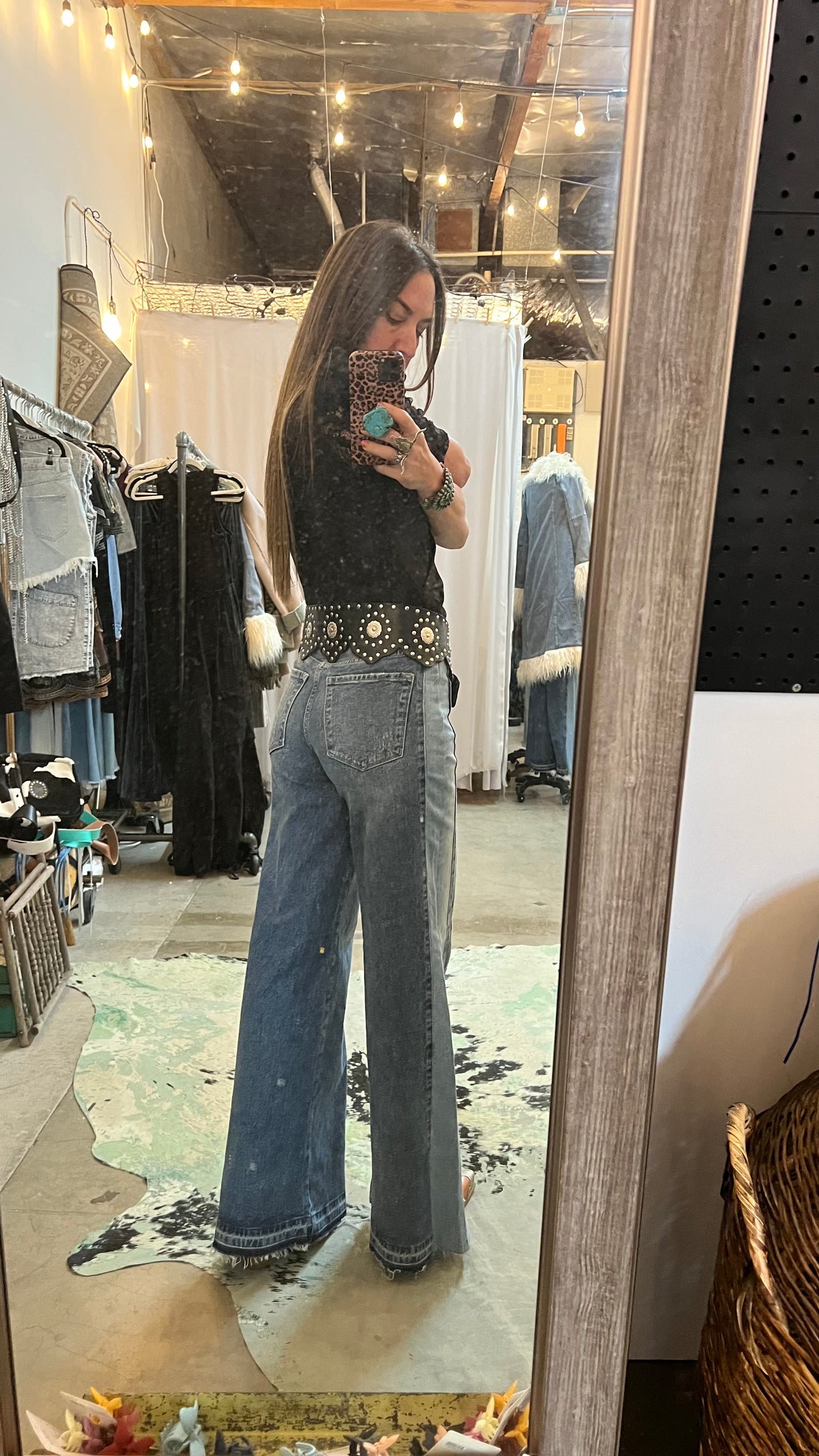 Stockyard wide leg jean