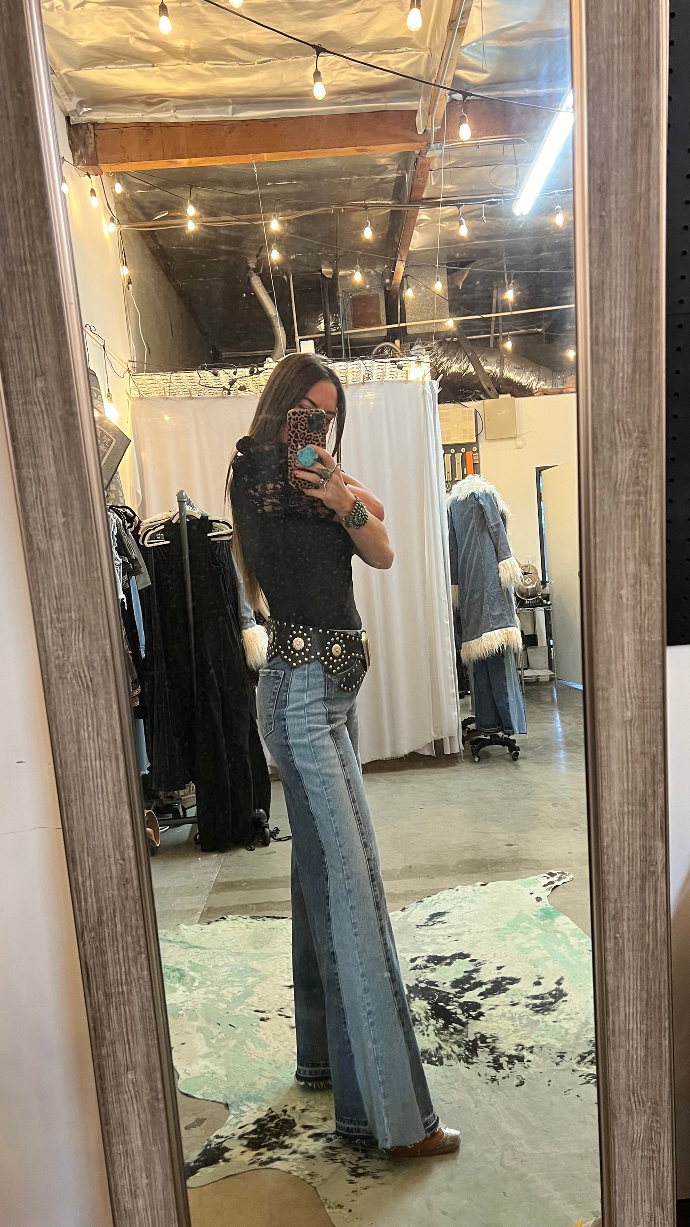 Stockyard wide leg jean