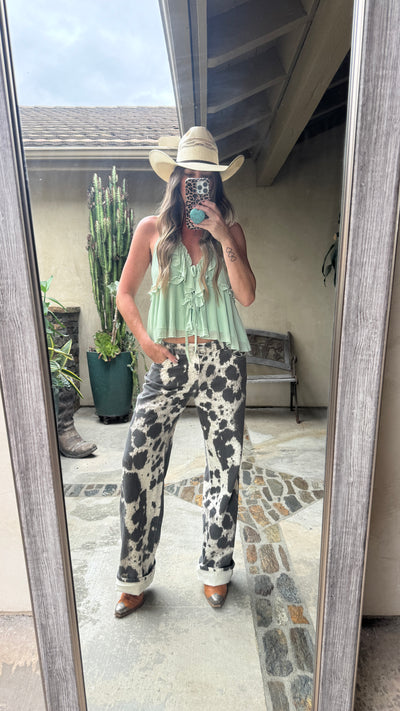 Melanie cow pant