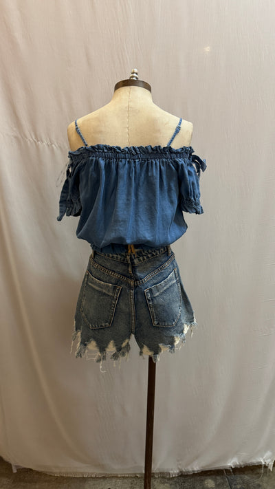 Debbie denim top