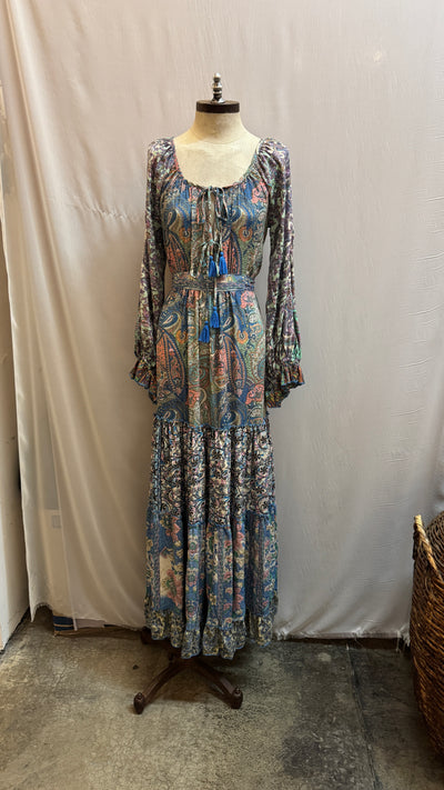 Sky patchwork dress