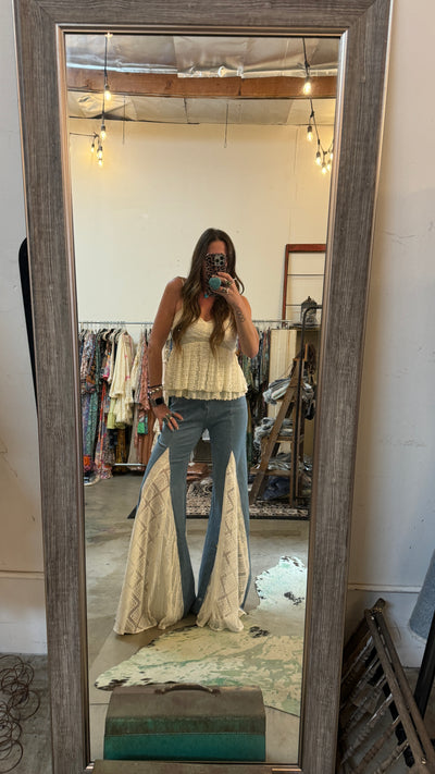 Lyra lace bellbottoms