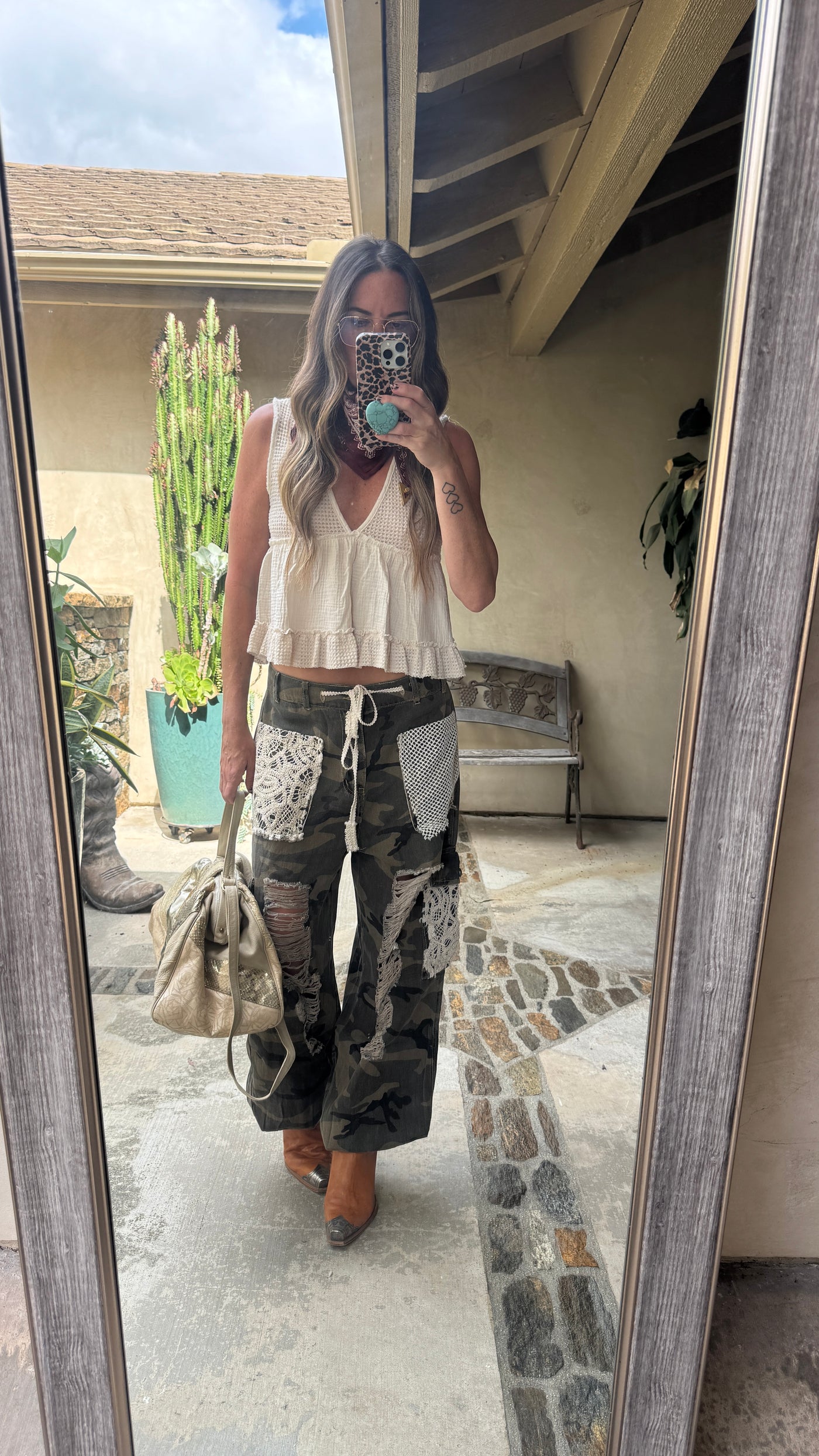 Camille camo pants