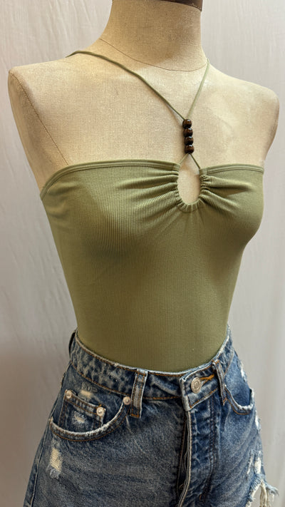 Olive bodysuit