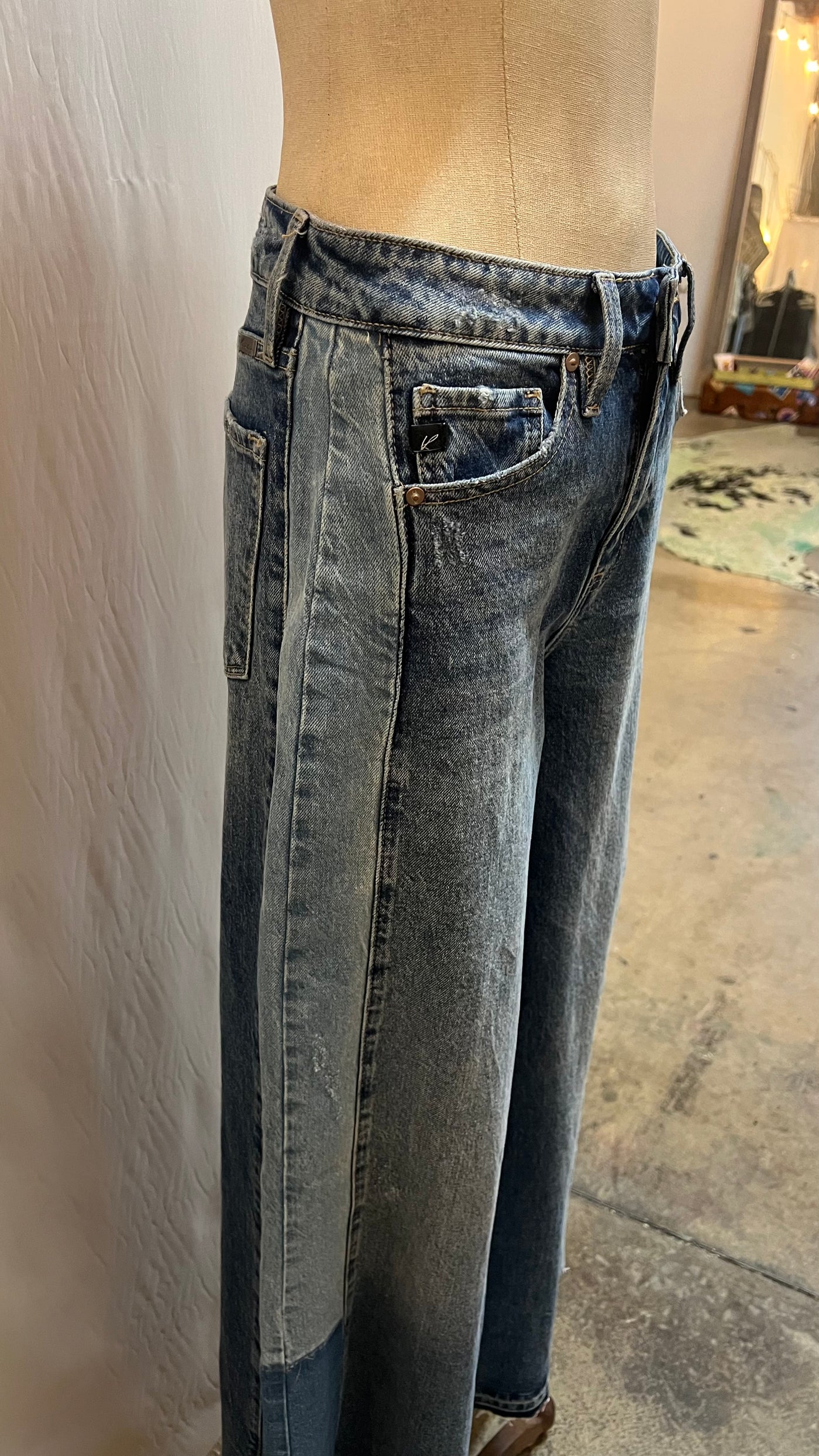 Stockyard wide leg jean