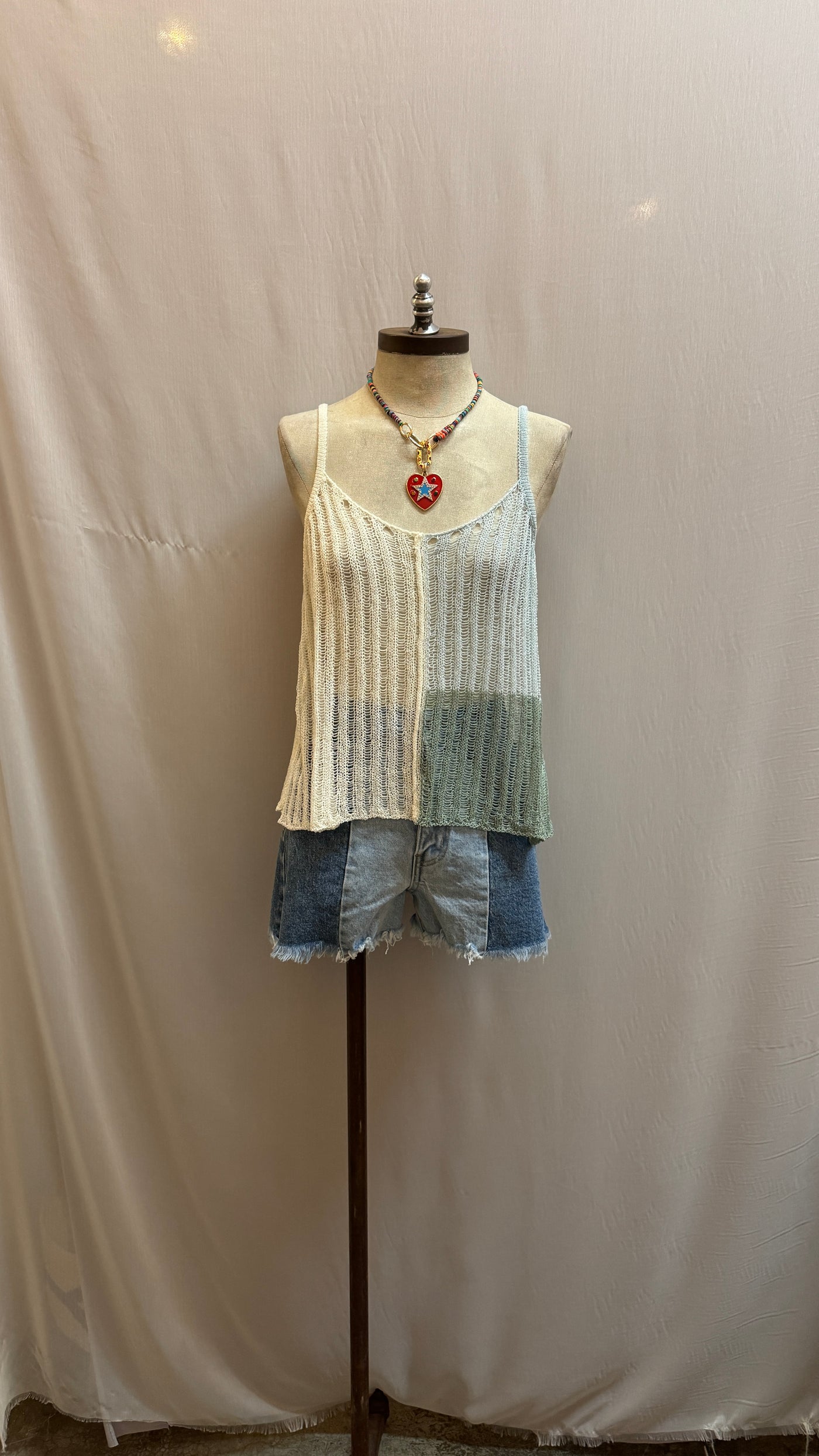 Color block knit top