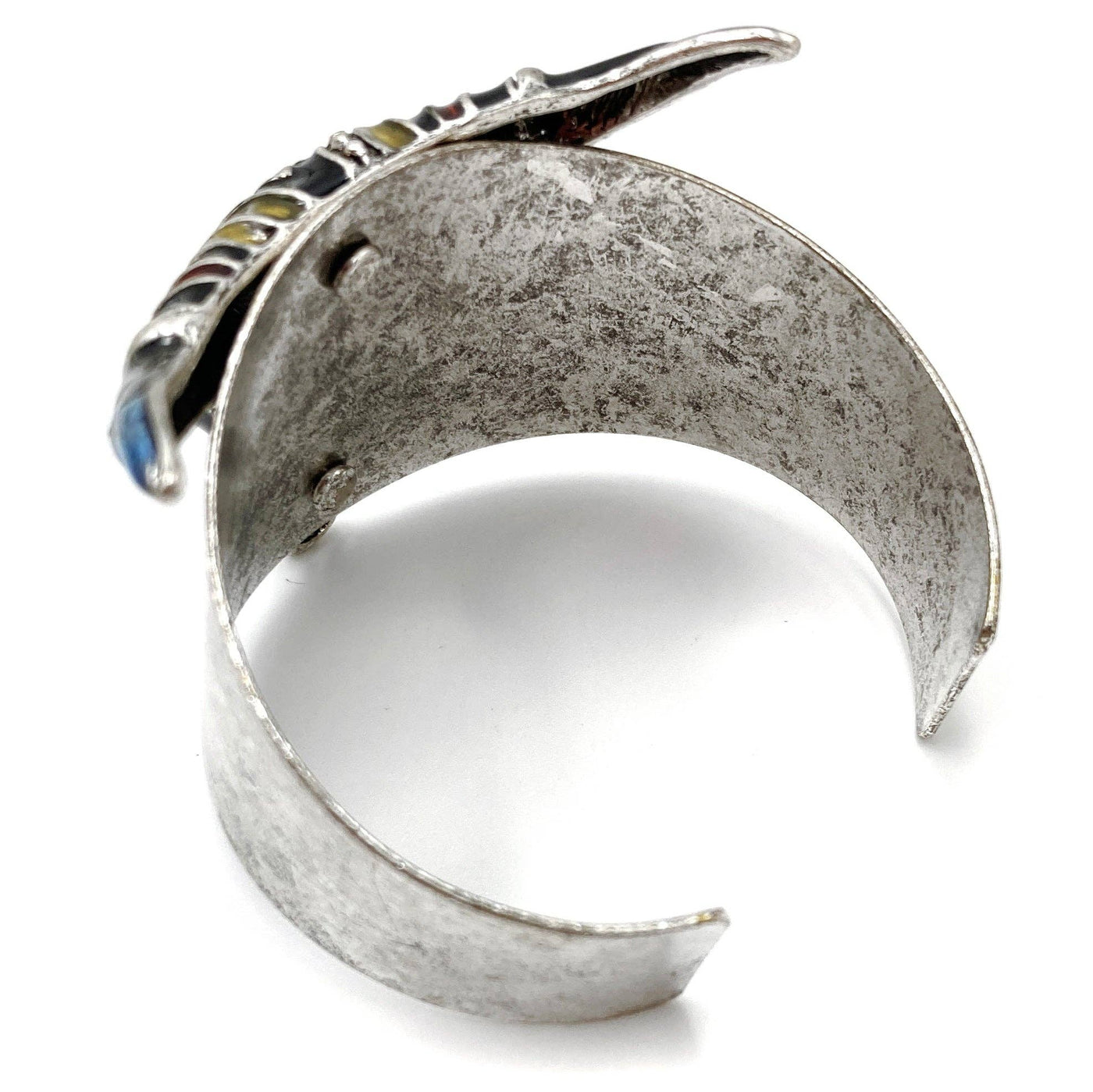 Black Gold Rhinestone Longhorn Steer Western Wide Cuff