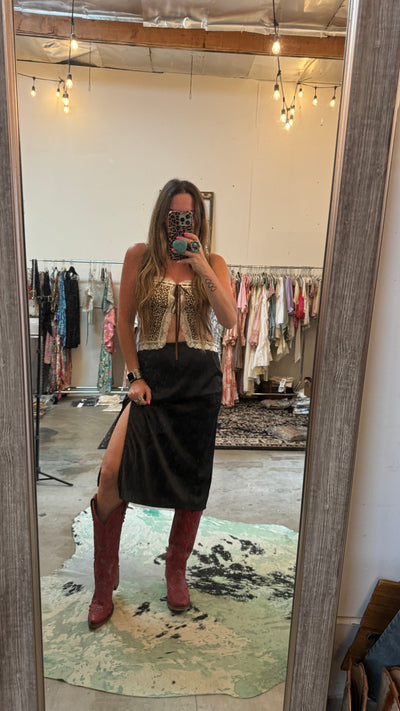 Mia satin skirt