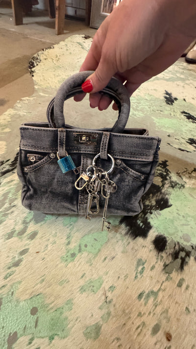 Denim mini bags