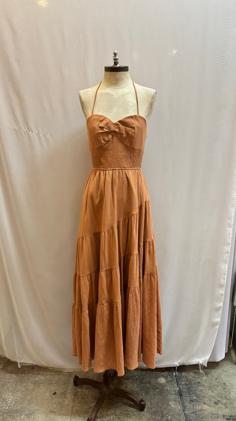 knee length dresses for ladies San Jose - Emily Tiered Maxi Dress