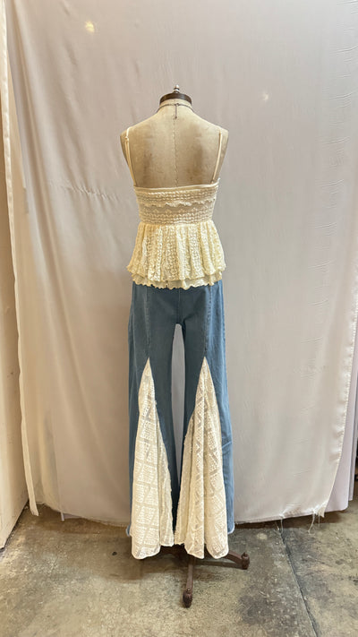 Lyra lace bellbottoms