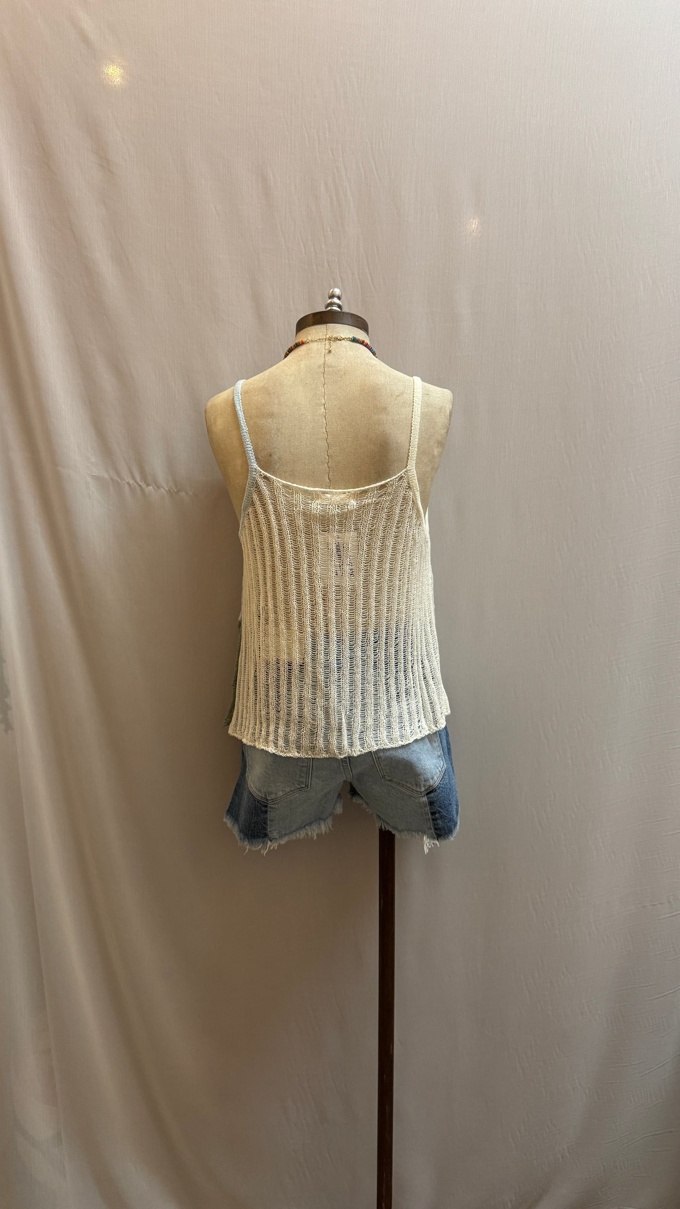 Color block knit top