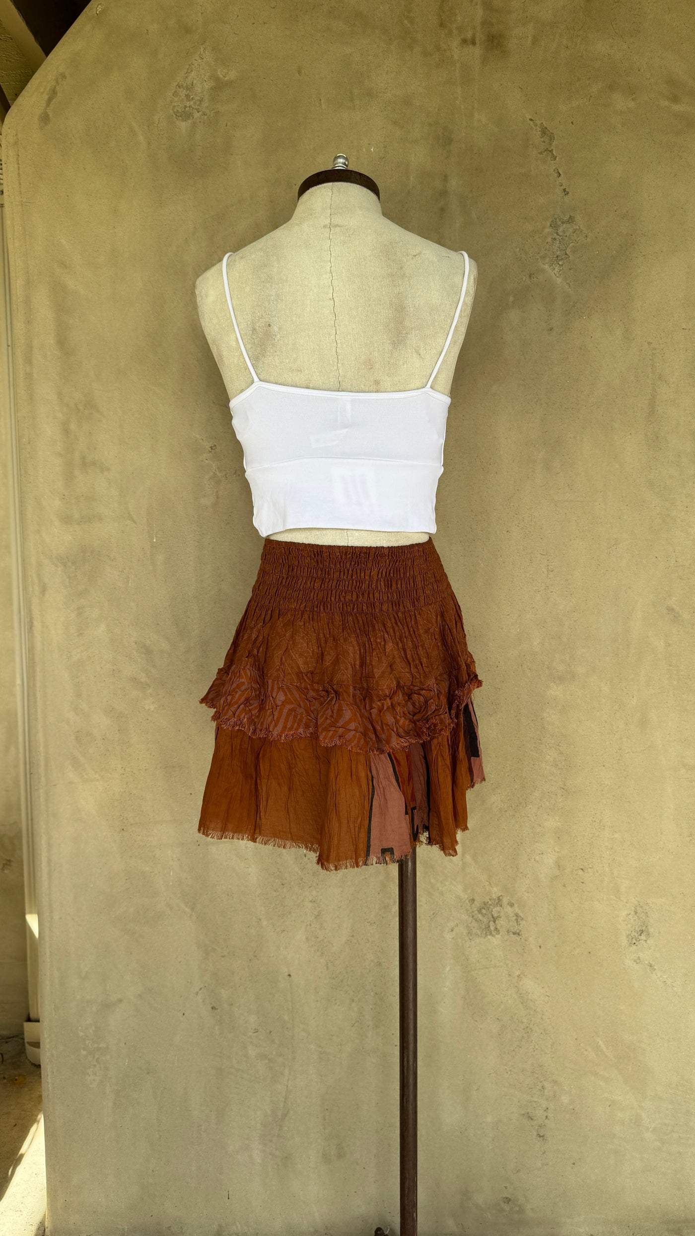 Ruffle skirt (copper)