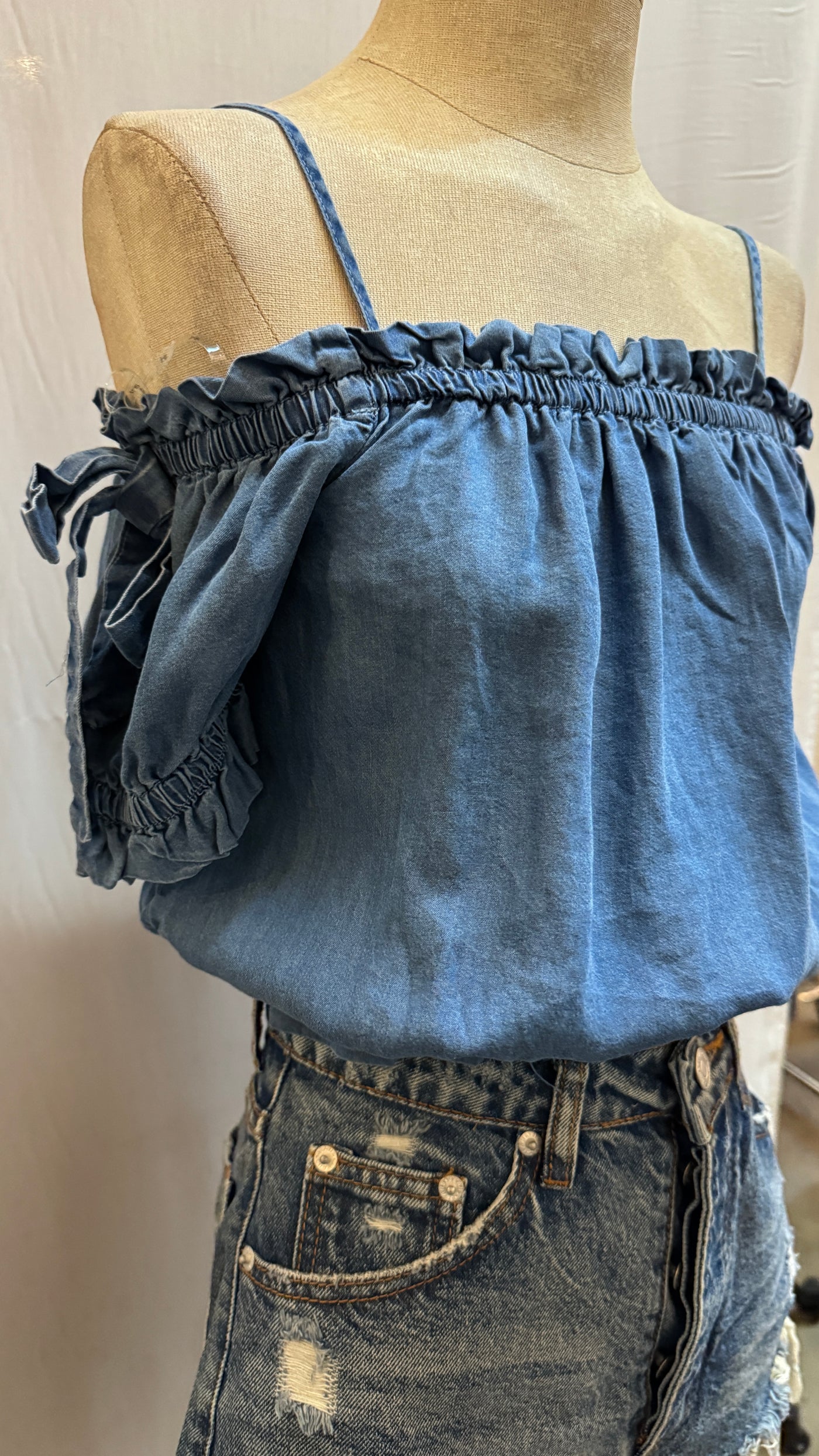 Debbie denim top