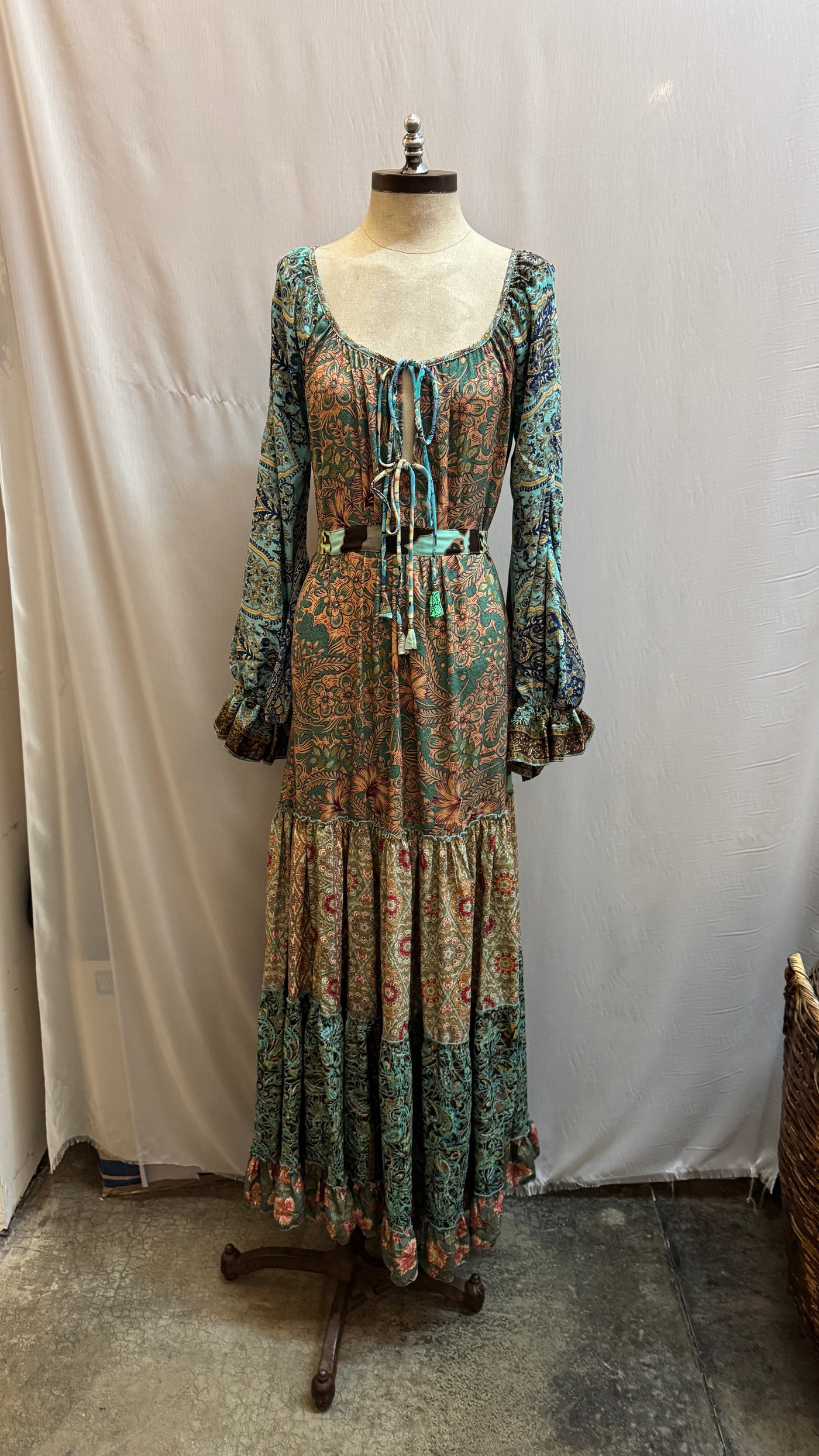 Sky patchwork dress