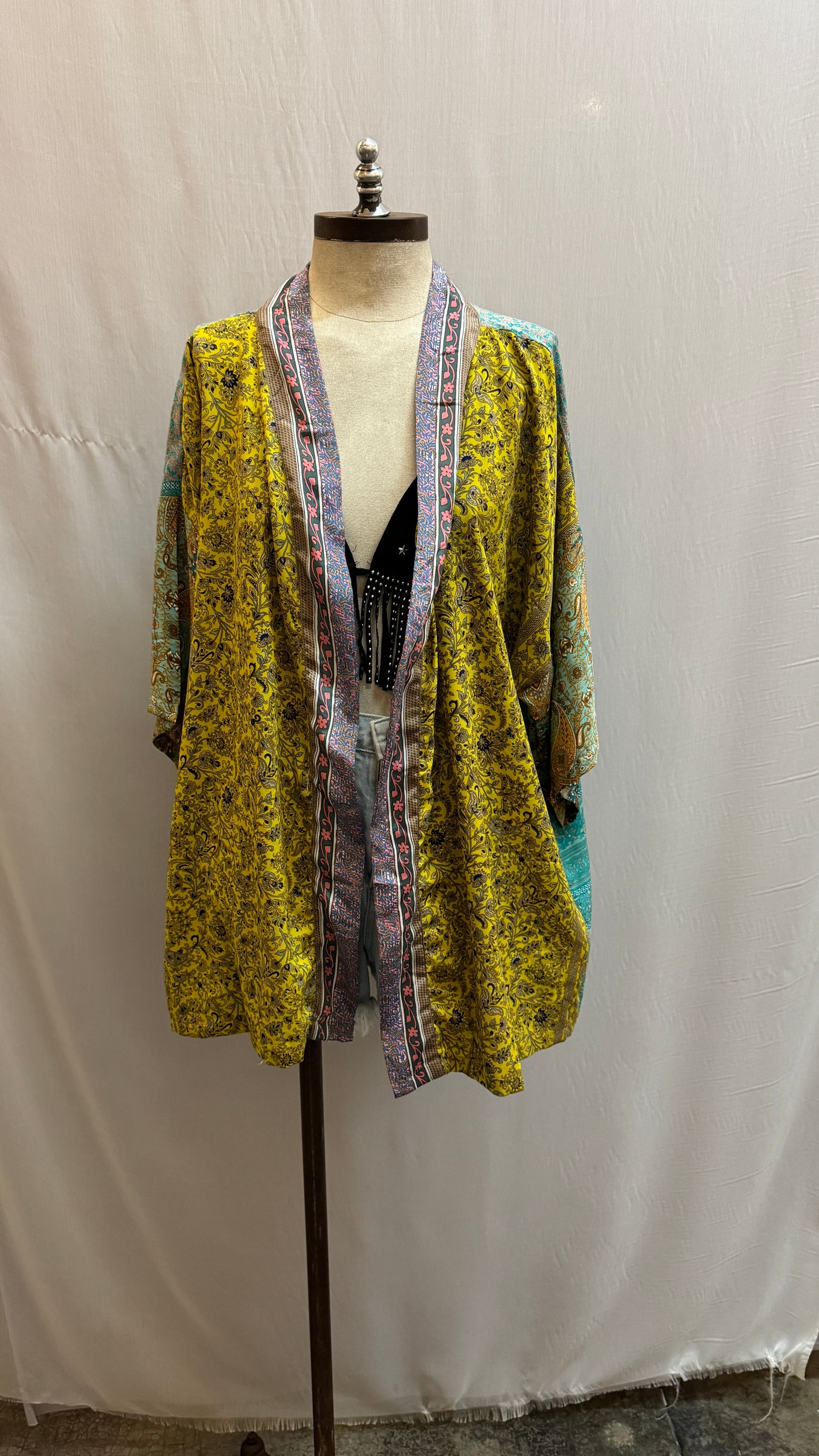 Mini patchwork kimono