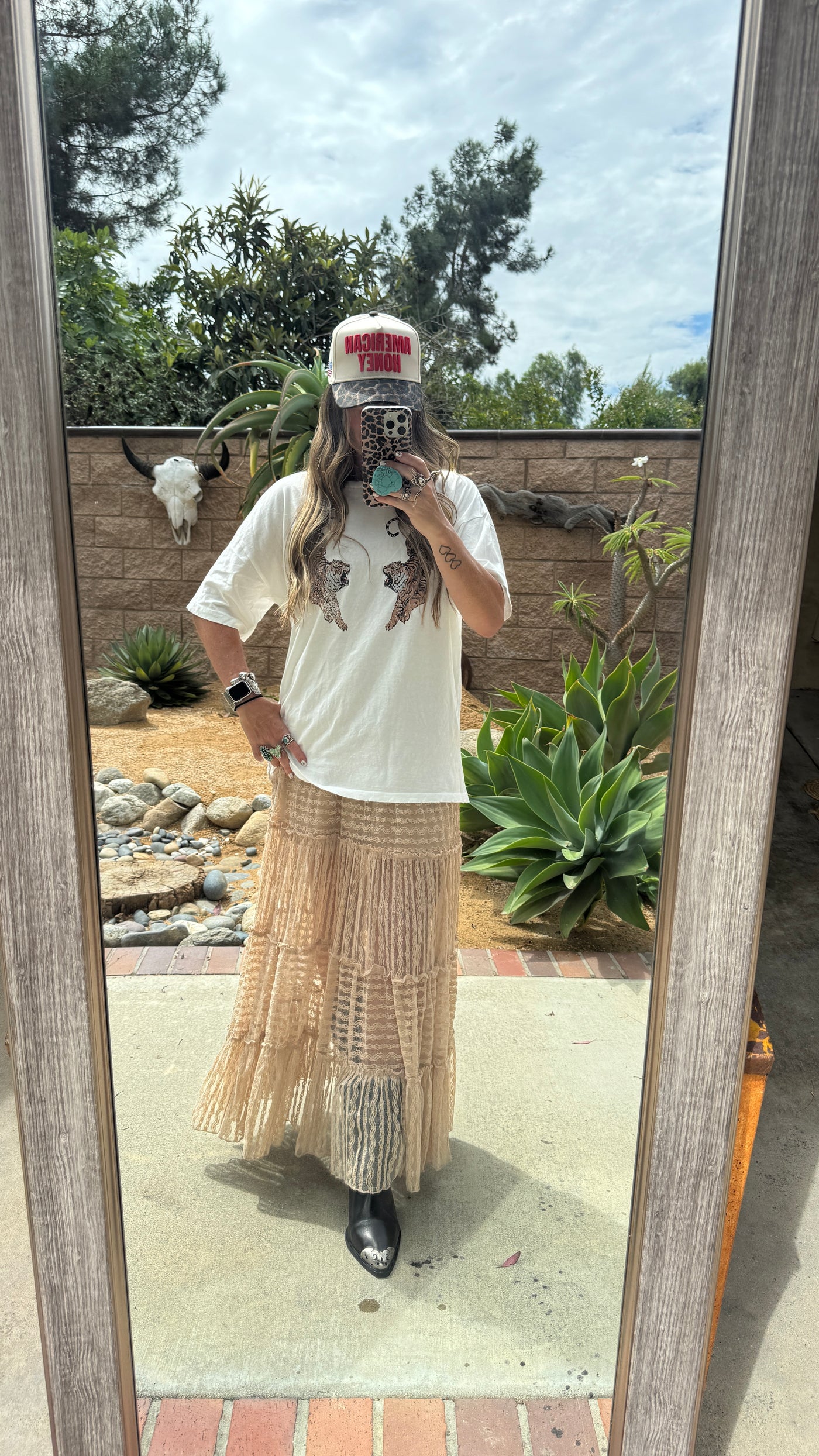 Goldie lace skirt