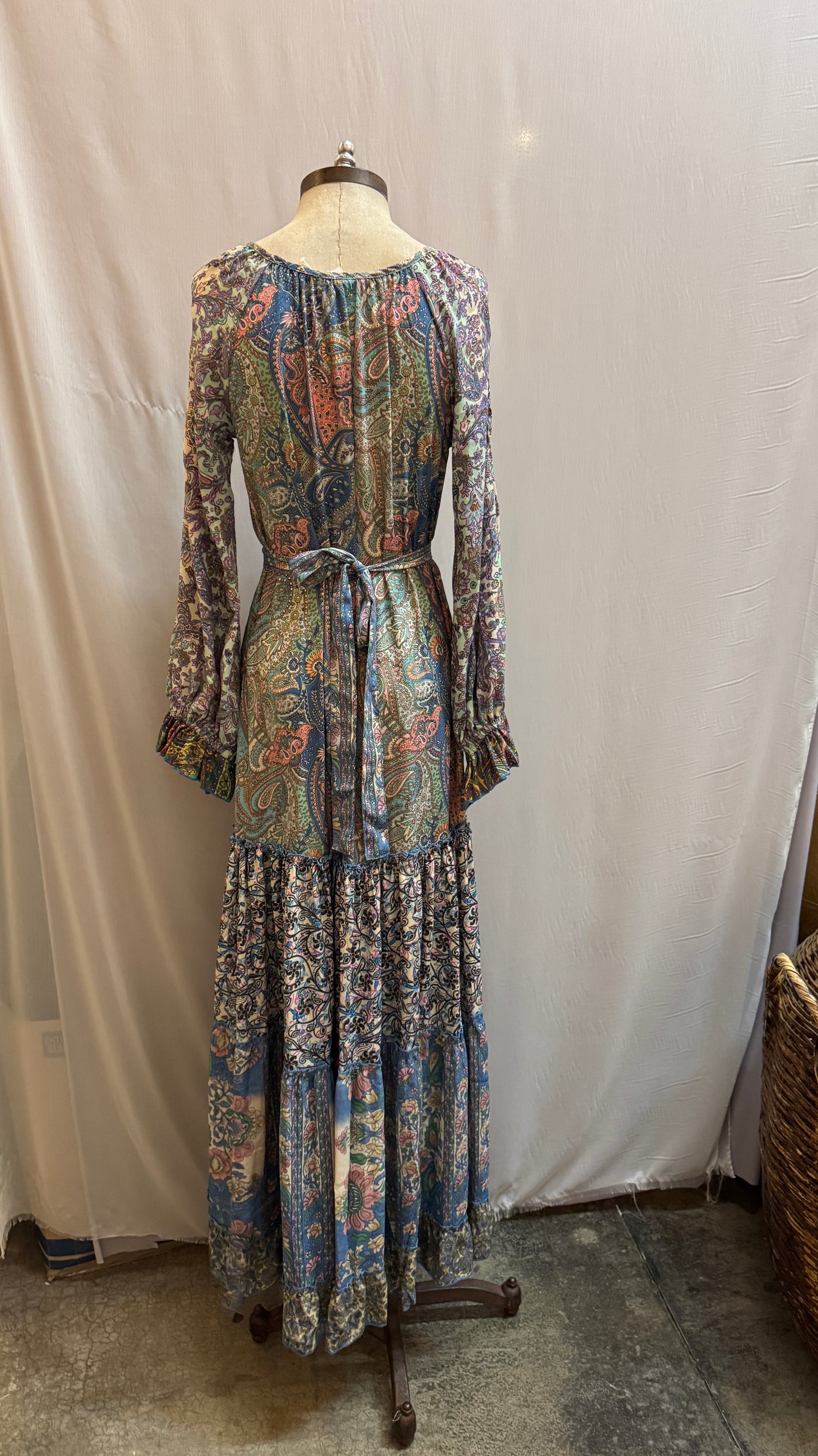 Sky patchwork dress