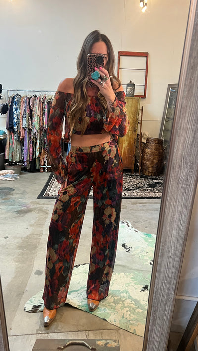 Floral pant set