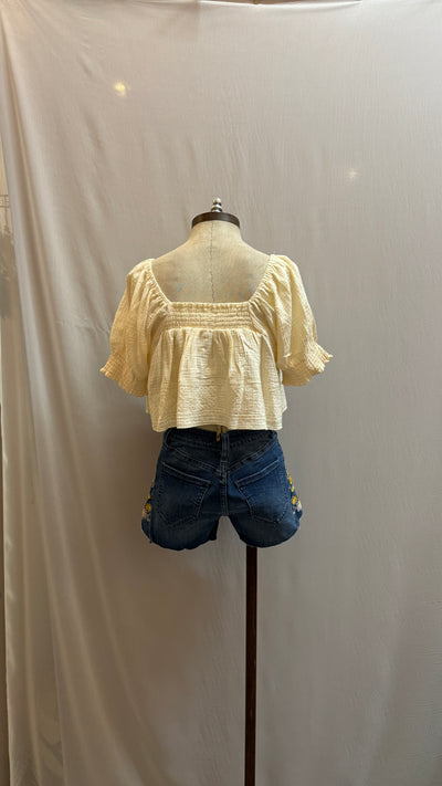 Emma embroidered short (light)