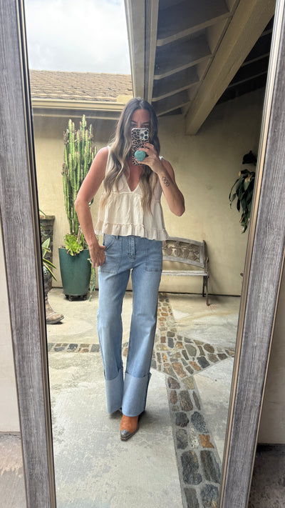 Cuff jeans