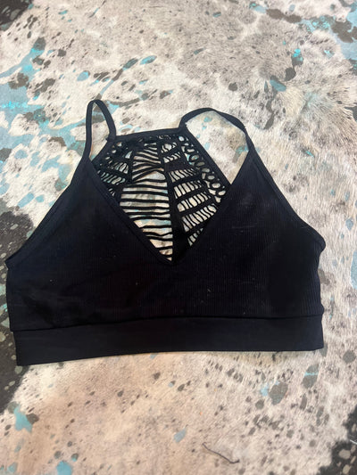 Cage back bralette