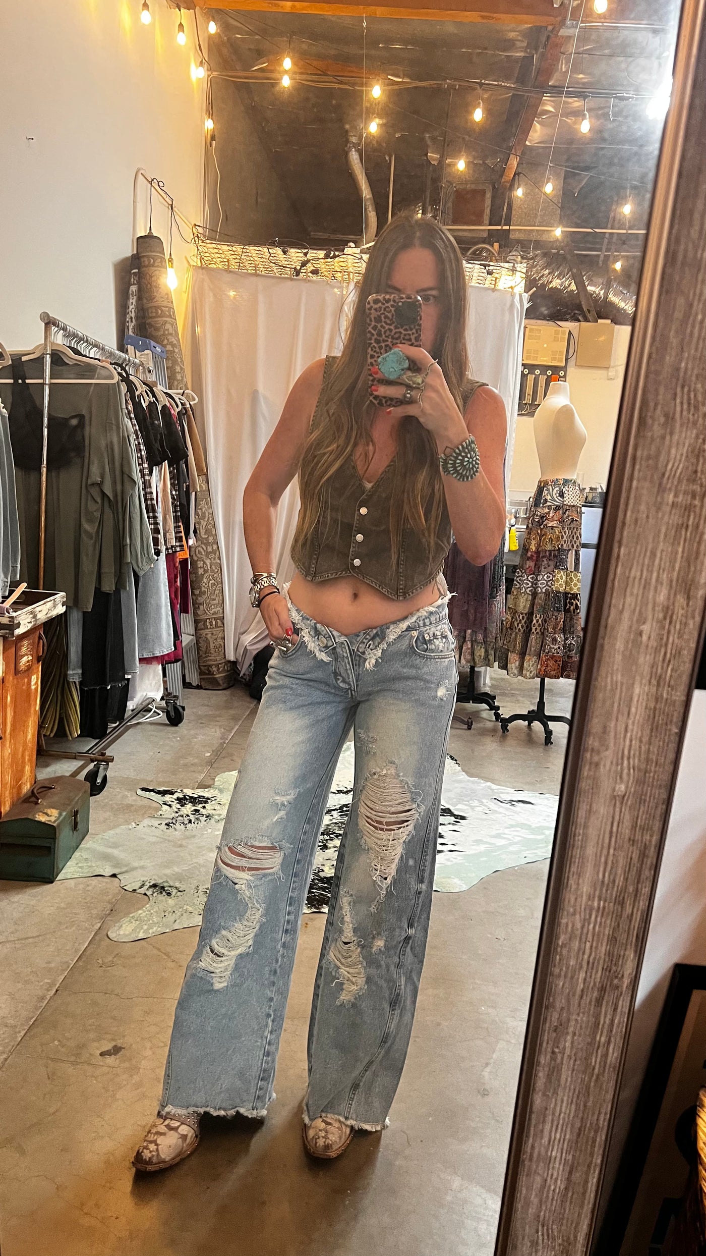 Twin flame jeans